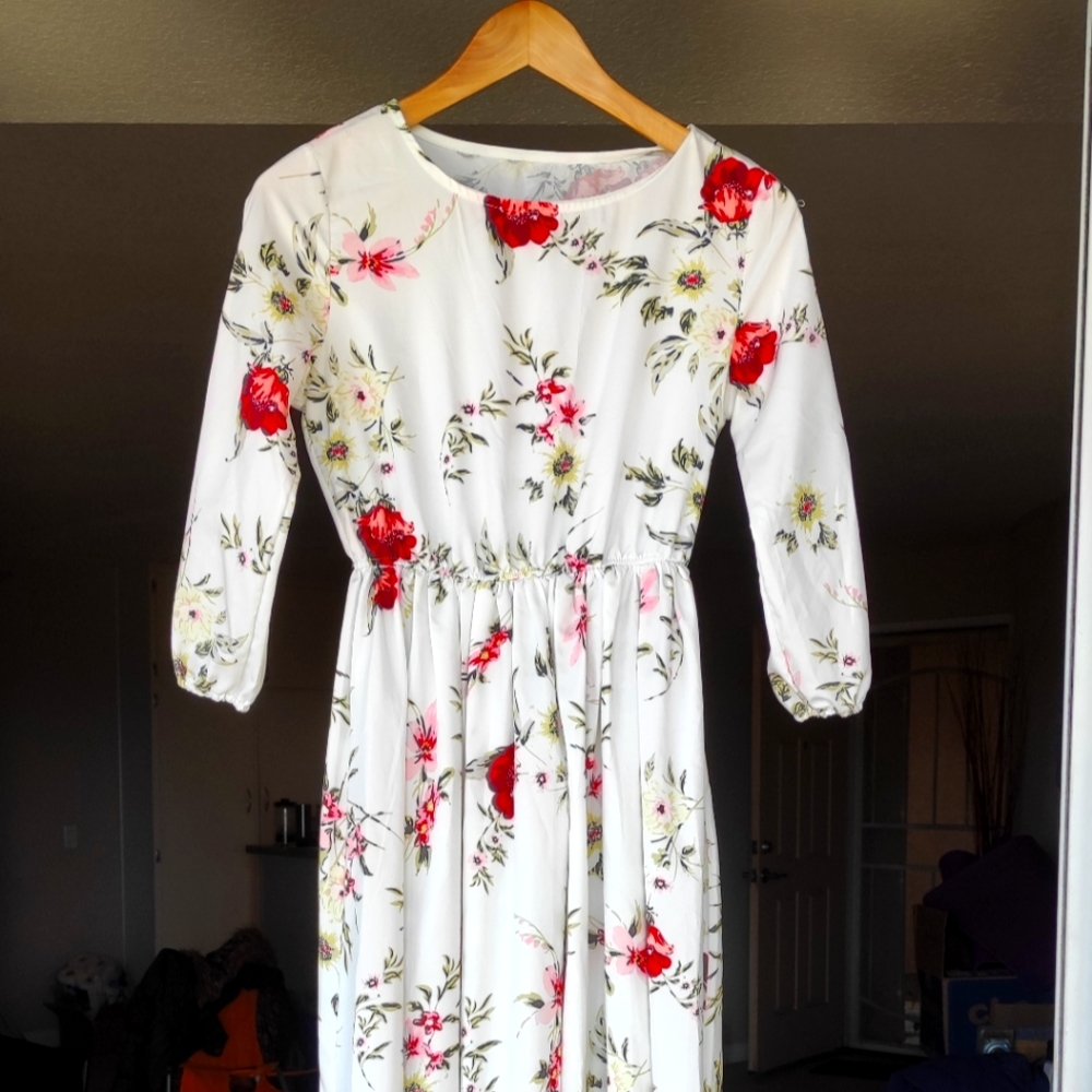 Long maxi cute floral dress